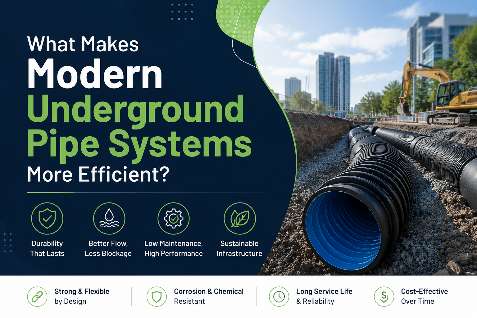 What Makes Modern Underground Pipe Systems More Efficient