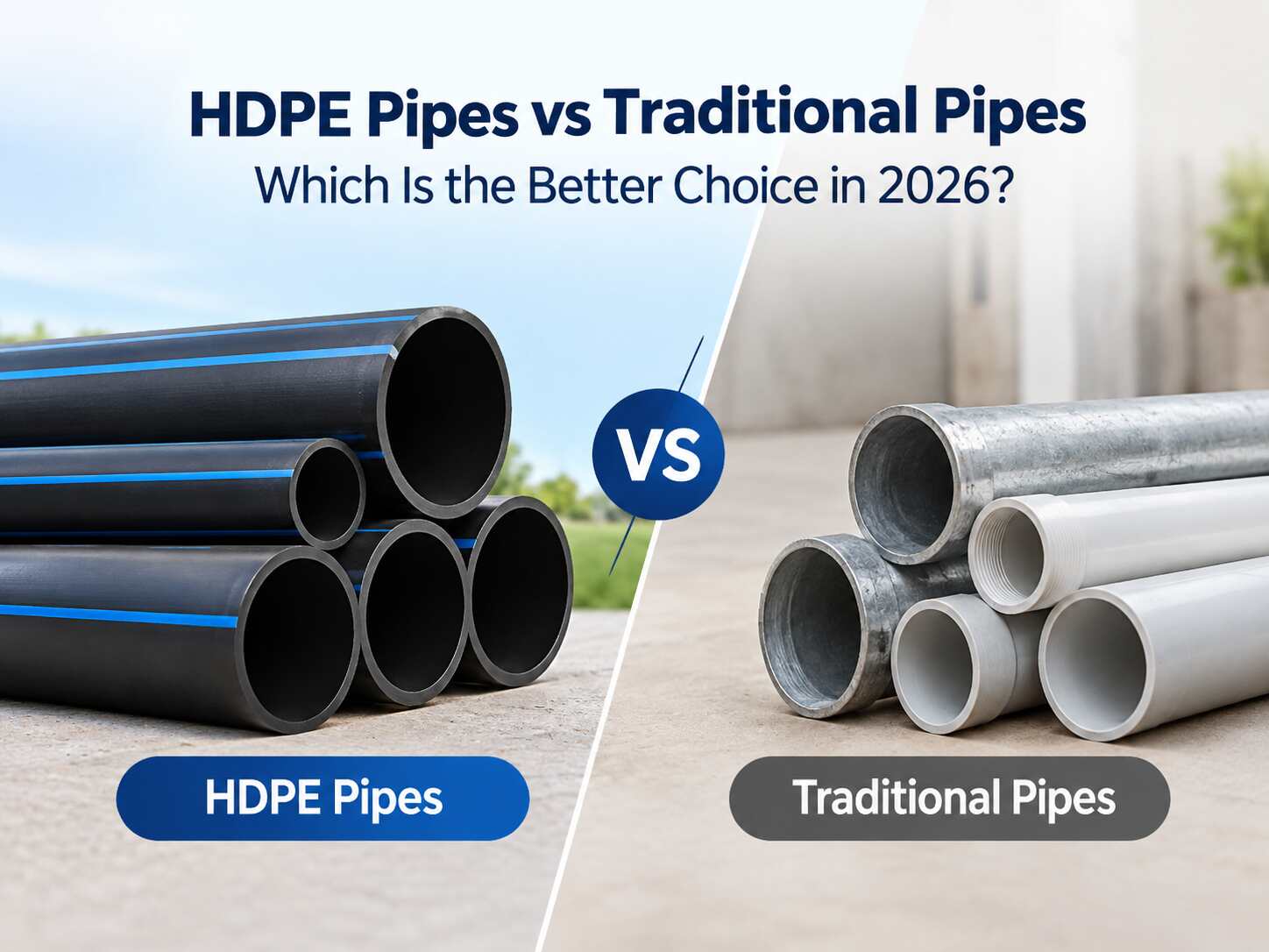 HDPE Pipes vs Traditional Pipes